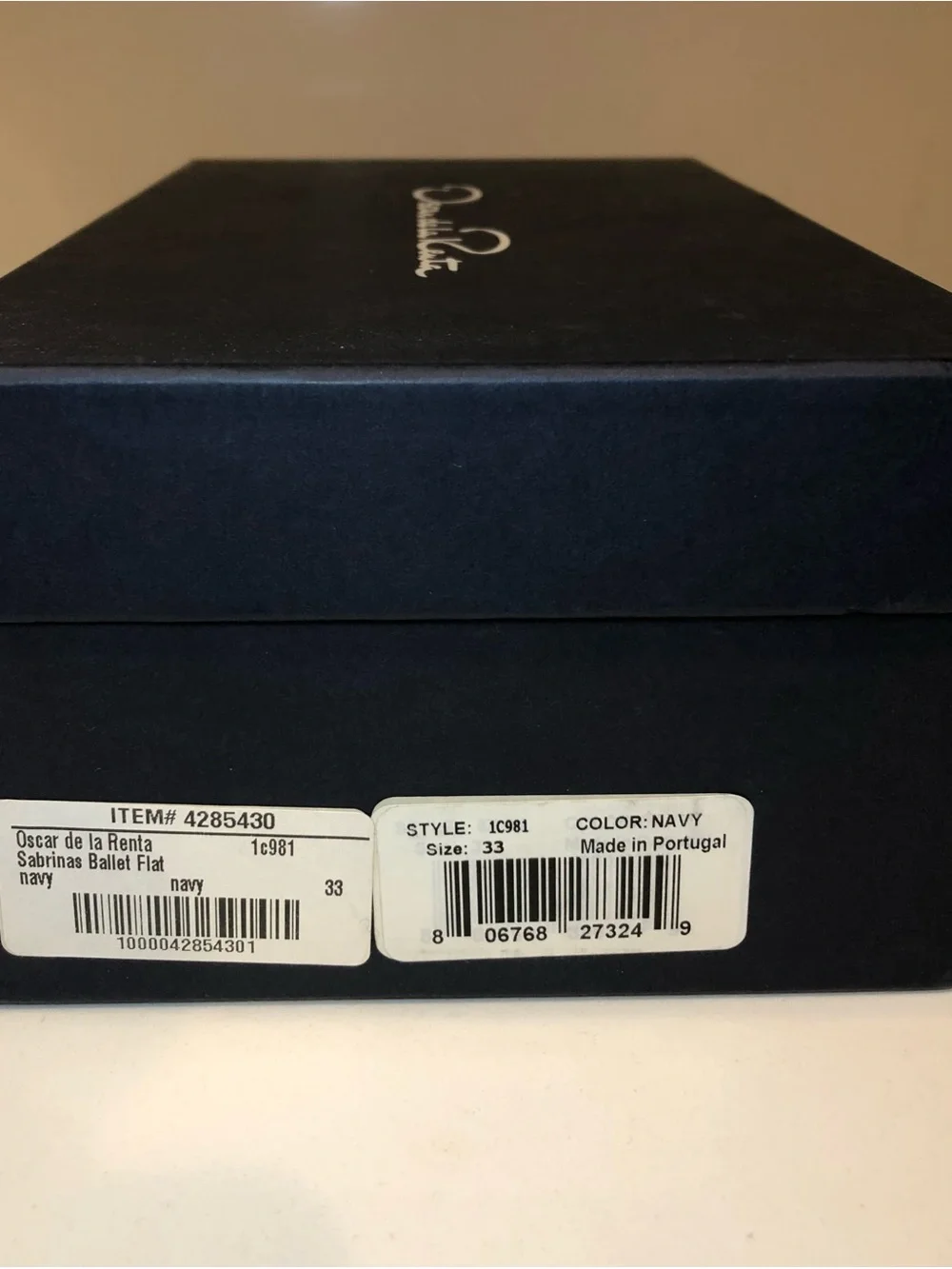 Oscar de la Renta elegant navy